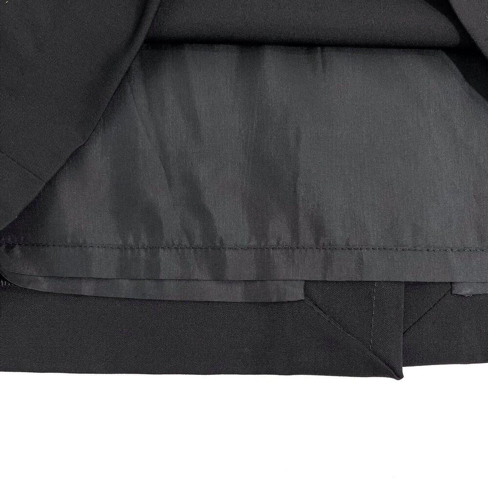 Paul Stuart Women’s Size 44 Italy Solid Black Virgin Wool Lined Vtg Pencil Skirt - Picture 4 of 10